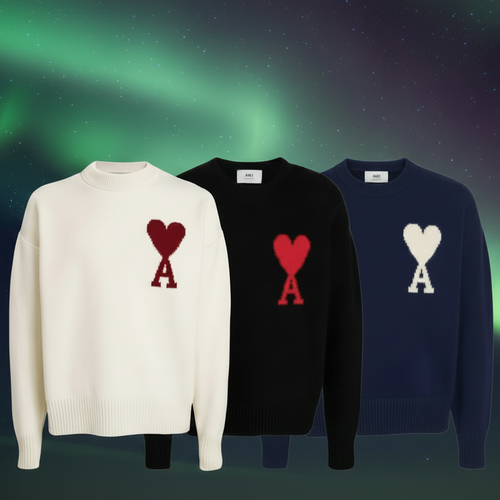 AMI Paris Supplier - Premium sweaters with heart logo